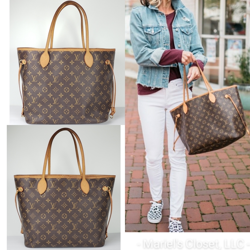 Authentic Louis Vuitton Neverfull MM #2646M - Picture 3 of 9